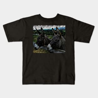 Two Donkeys Kids T-Shirt